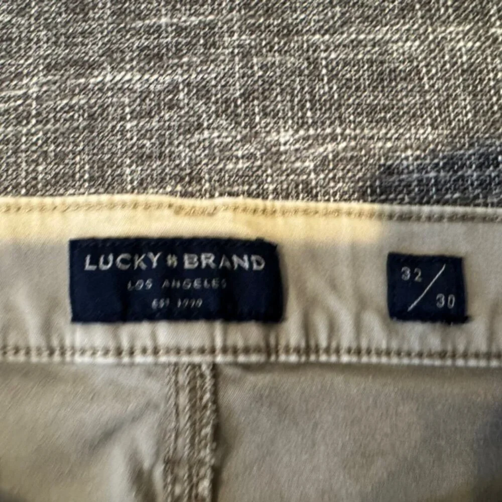 Lucky Brand Los Angeles Chino Pants – Men’s 32x30 – Khaki Slim Straight - Picture 3 of 9